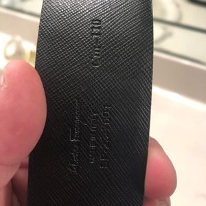 Salvatore Ferragamo black belt / gold buckle